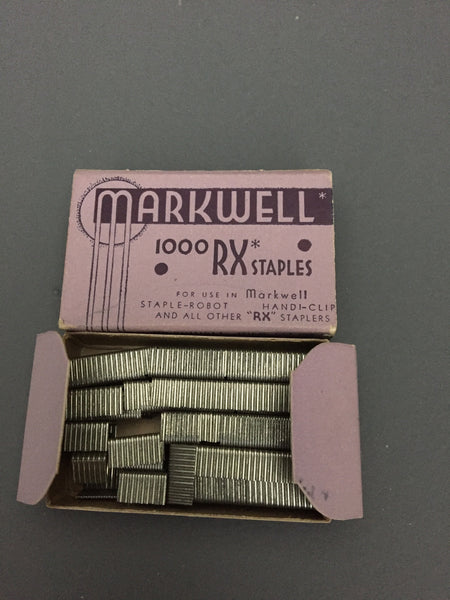 Vintage Markwell Staples -Purple Box
