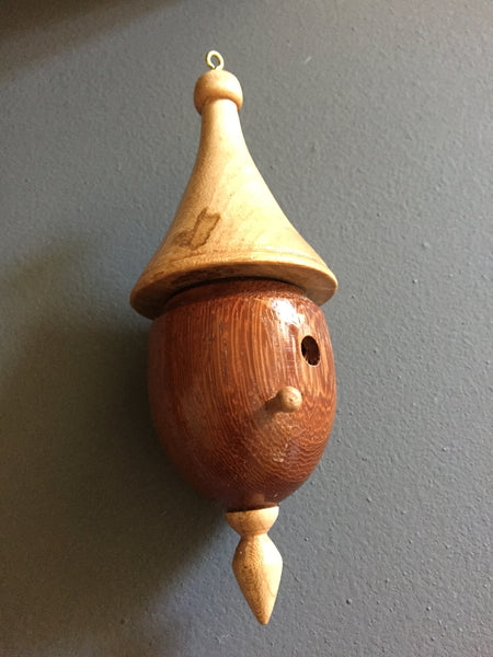 Handmade Wooden Birdhouse Ornament